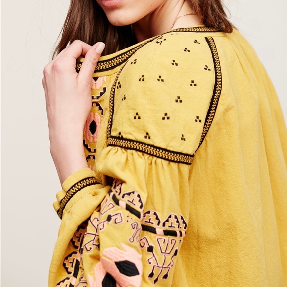 Free People Embroidered Swingy Jacket S - Picture 2 of 14